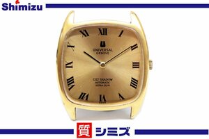 1 jpy [UNIVERSAL GENEVE] superior article operation goods universal june-bGILT SHADOW Cal.2-66 self-winding watch 25 stone men's wristwatch Rome n face * pawnshop 