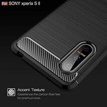 Sony Xperia 5 II SOG02 SO-52A XQ-AS42 ケース【MARR】 スマホケース 炭素繊維カバー TP_画像3