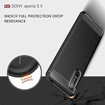 Sony Xperia 5 II SOG02 SO-52A XQ-AS42 ケース【MARR】 スマホケース 炭素繊維カバー TP_画像4