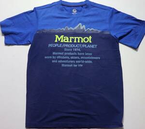 Marmot▲Tシャツ▲ブルー▲サイズM