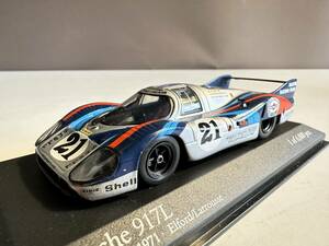 ミニチャンプス/ポルシェ917L/1971/マルティーニカラー/＃21/1:43/ 箱/ケース付き