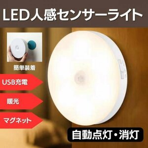 センサーライト 人感 LED 室内 廊下 天井 自動点灯 UEB 昼光色