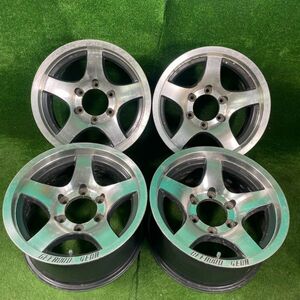 ALL 1円から！売切！ 709.OFFROAD GEAR 16×8J +-0 139.7 6穴 4本 オフロード ギア ハイエース ランクル ハイラックス サーフ FJクルーザー