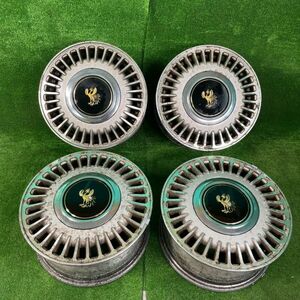 ALL 1円から！売切！ 569.☆希少☆TOYOTA センチュリー VG40 VG45 純正ホイール 15×6.5J +15 114.3 5穴 4本 トヨタ 旧車 当時物