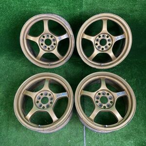 ALL 1円から！売切！ 242.RAYS GRAM LIGHT S57C 16×7J +46 100 5H 4本 レイズ グラムライツ アルミホイール