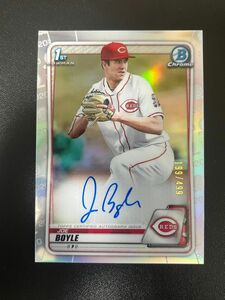 2020 topps bowman chrome joe boyle refractor auto ジョー・ボイル　プロスペクト　