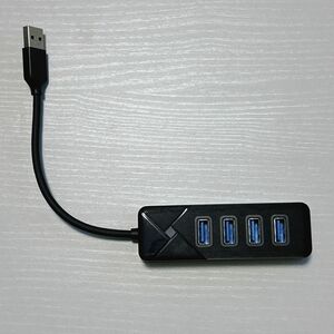 GiGimundo USBハブ USB3.0 4ポート Type-A ブラック