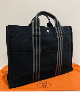 HERMES ★ 極上美品 エルメス バッグ　黒 フールトゥ トートバッグ トート ブラック 黒 バッグ