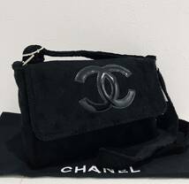 CHANEL ★ 新品 未使用 シャネル ショルダー バッグ 斜め掛け ショルダーバッグ 黒_画像1