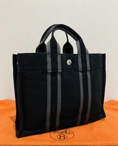 HERMES ★ 極上美品 エルメス バッグ　フールトゥ PM トートバッグ 黒 ブラック バック ハンドバッグ