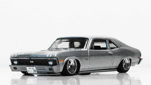 HOTWHEELS改'70 Chevrolet Nova SS Hot Rod深リムCragar S/S