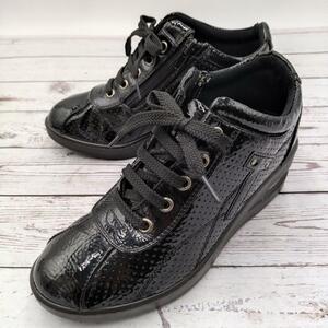  beautiful goods Asics . day peace 23 walking shoes black side Zip Wedge 