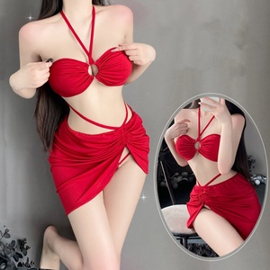 Pe1410R супер sexy женский очарование baby doll [ tops * T-back * мини-юбка 3 позиций комплект ] костюмы 