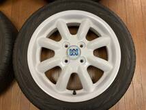 ◆ダイハツ ミラジーノ ミニライト純正 15インチ◆オリジナルホワイト塗装◆RV03CK 165/55R15 2023年製◆ウェイク キャスト タント ムーヴ_画像2