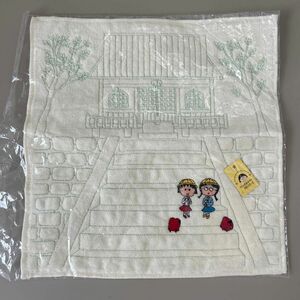 ちびまる子ちゃん 刺繍 タオルハンカチ 神社