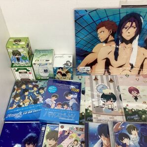 【同梱不可/現状】 Free! グッズ まとめ売り クッション ぬいぐるみ ミニフィギュア クリアファイル グラス 他の画像2