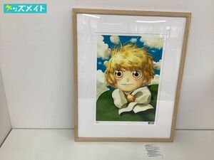 【同梱不可/現状】 箱なし 金色のガッシュ!!と雷句誠原画展 直筆サイン入り複製原画 原画展描き下ろしビジュアル