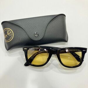 1円〜保管品 美品 RayBan レイバン サングラス WAYFARER RB 2140-F 901/R6 5222 150 1N ウェイファーラー ブラック