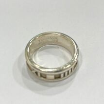 1円〜保管品 TIFFANY&Co. ティファニー アトラス リング SILVER シルバー SV925 指輪 総重量5.23g_画像2