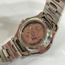 1円〜 稼働品 SEIKO 5 セイコーファイブ 7S36-00A0 自動巻き オートマ AT メンズ 腕時計 デイデイト_画像7