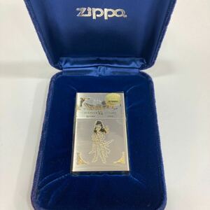 1円〜保管品 火花確認済み ZIPPO ジッポー オイルライター ドラゴンクエストVII エデンの戦士たち 400個限定品 192/400 シルバーカラー