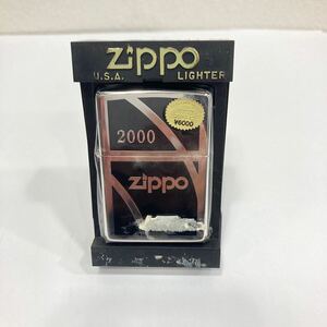 1円〜保管品 動作未確認 ZIPPO ジッポー LOGO ロゴ 2000 オイルライター ブラック シルバー 喫煙具