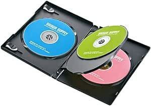 サンワサプライ DVDトールケース(4枚収納・10枚セット・ブラック) DVD-TN4-10BK
