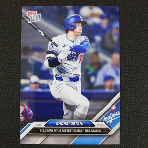 topps now 128 大谷翔平 今シーズンMLB最速打球カード