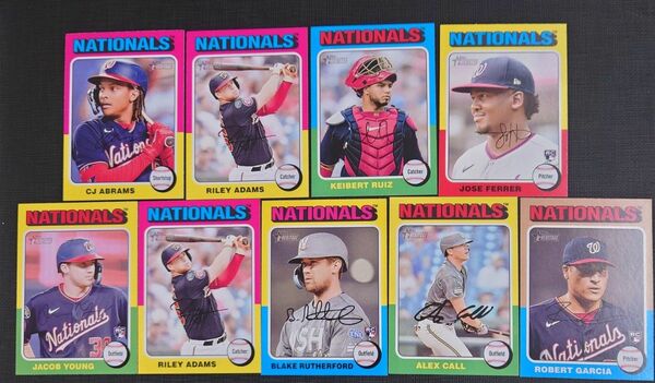 2024 Topps Heritage ベースカード　ワシントン・ナショナルズ