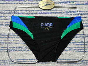 386 Arena Arena плавание трусики бикини SizeM черный × боковой голубой * зеленый. порез . вернуть дизайн б/у 
