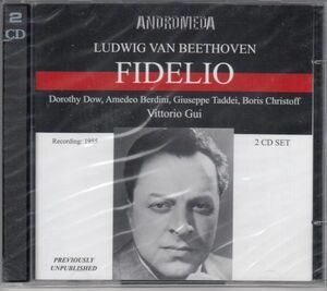 [2CD/Andromeda]ベートーヴェン：歌劇「フィデリオ」全曲[イタリア語歌唱]/D.ダウ他&V.グイ&ローマRAI交響楽団 1955.11.28
