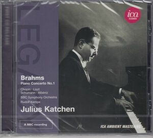 [CD/Ica]ブラームス:ピアノ協奏曲第1番ニ短調Op.15他/J.カッチェン(p)&R.ケンペ&BBC交響楽団 1967.10.11他
