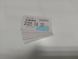 T04-501* Shizuoka railroad stockholder complimentary ticket railroad * automobile all line passenger ticket 10 pieces set 