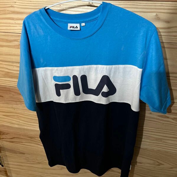 FIRA Tシャツ 水色 白 紺 L