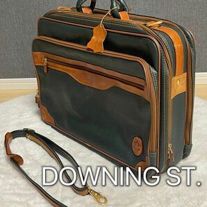 DOWNING ST. レザー ダウニング 出張用カバン　ビジネスバッグ　スーツケース 本革　美品