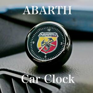Metal製 ABARTH 車載時計 時計 アバルト メタルオクロック オクロック 500 595 695 グッズ アクセサリー parts パーツ 内装品 FIAT