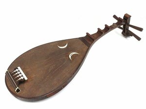 XC039* old house warehouse . four string biwa / total length : approximately 95cm / traditional Japanese musical instrument stringed instruments tradition musical instruments old fine art era thing / present condition delivery 