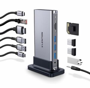 LENTION 11in1 縦置き USB C ドッキングステーション