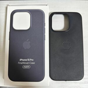 Apple iPhone 15 Pro ファインウーブンケース ブラック