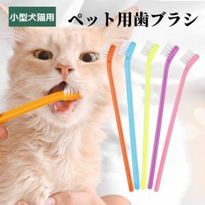 ２本から販売 ベット小型犬猫向け 柔らかい歯ブラシ ナイロン柔軟毛使用 歯垢除去、口臭、歯周病予防 愛犬の歯磨きに 猫デンタル口腔ケアに