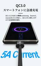 新発売 超高速データ転送ケーブル 1本 USB4 Type C USB4.0 480Mbps 240W CtoC 2m 急速充電 PD Cable 高速データ転送_画像5