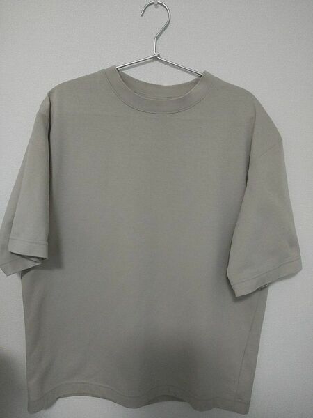 ユニクロ UNIQLO エアリズム コットンオーバーサイズ Tシャツ LIGHTGRAY M