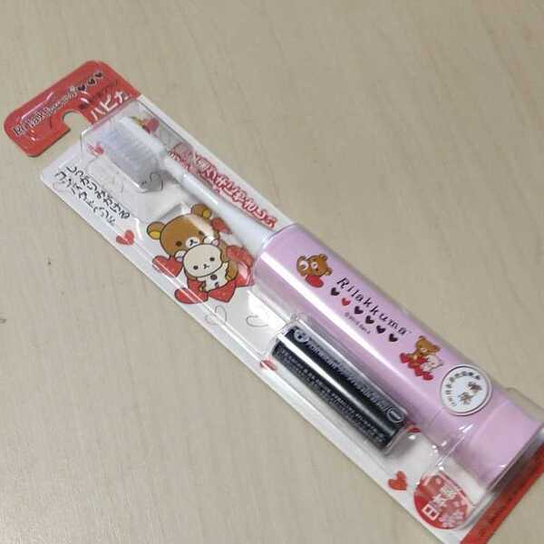 ◇ミニマム 電動付歯ブラシ リラックマハピカ ピンク 毛の硬さ:やわらかめ DBM-5P(RK)