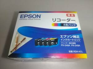 EPSON 純正　リコーダー　インクカートリッジ　4色パック RDH-4CL　外箱開封済み　インクは新品未開封