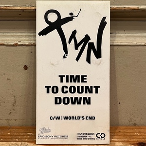 ◇廃盤/8cmシングルCD◇TM Network TMN / Time To Count Down c/w World's End (ESDB 3139) 小室哲哉 小室みつ子 坂元裕二◇短冊