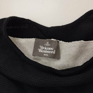 F117b [人気] Vivienne Westwood MAN ヴィヴィアンウエストウッドマン WILD SLASH KNIT ニット Fサイズ マルチカラー 綿100% | トップス Nの画像3