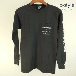 F164a [人気] CHROMEHEARTS クロムハーツ Maxfleld ダガー長袖Tシャツ S ブラック ロンT | トップス N