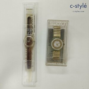 O136a [セット] Swatch スウォッチ 腕時計 クリア CIGAR GK250 GOLDEN GLOBE AG1992 | ファッション小物 N