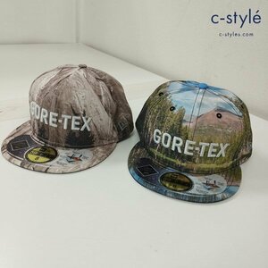 F199b [未使用品] NEW ERA×GORE-TEX ニューエラ×ゴアテックス キャップ 8 63.5cm マルチカラー OUTDOOR5950GTX | ファッション小物 G