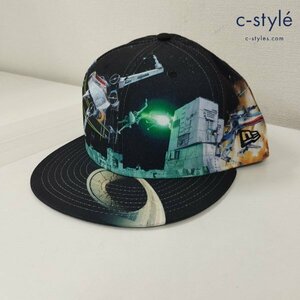 F197a [未使用品] NEW ERA×STAR WARS キャップ 59FIFTY 8 63.5cm ブラック系 MSCTSW-075-800 | ファッション小物 G